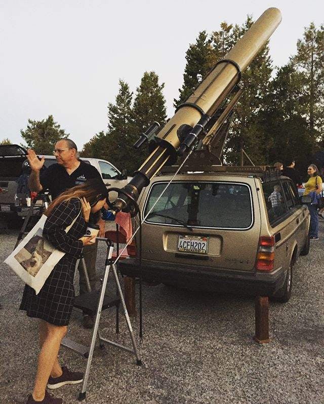 volvo 240 wagon telescope